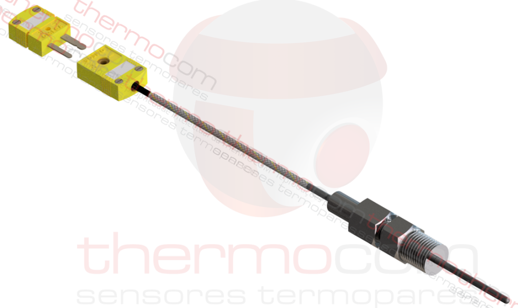Termopar com Pote e Conector Miniatura no Rabicho (com BUCIM) - THCOM TC16