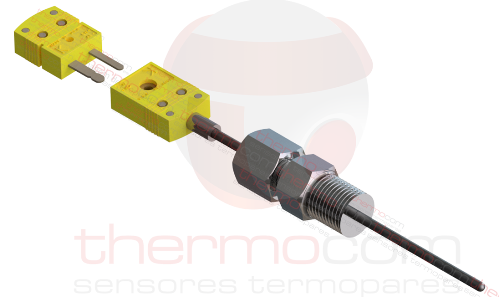 Termopar com Conector Miniatura na Bainha (com Bucim) - THCOM TC34