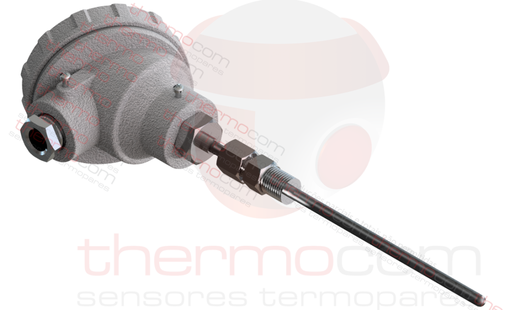 Termopar com Cabeçote, Bainha e Bucim - THCOM TC40
