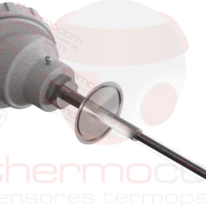 Termorresistência com Cabeçote, Bainha e Triclamp - THCOM TR40