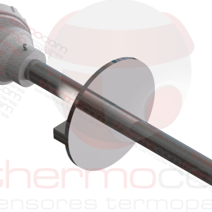 Termorresistência com Cabeçote e Tubo de Proteção (com Flange) - THCOM TR44