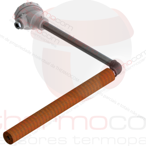 Termorresistência Angular com Cabeçote e Tubo de Proteção (Perlítico) - THCOM TR46