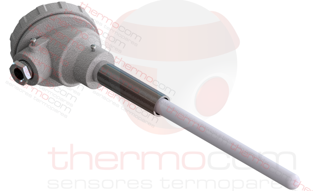 Termopar Tipo S com Cabeçote e Tubo de Proteção Cerâmico 610 Nacional 15